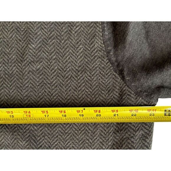 Linea Rosso Signature Gray Herringbone Pull Over Sweater Size L - Picture 9 of 10